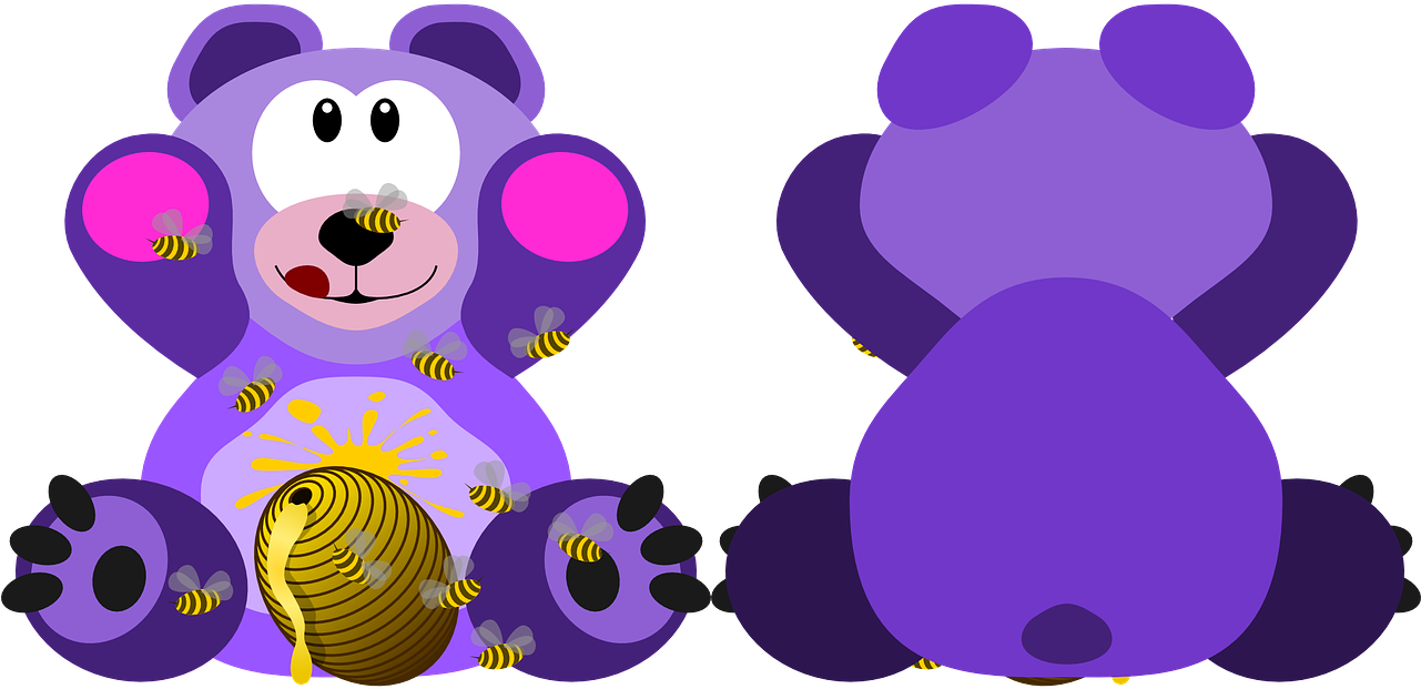 Bears Vs - Bees - Purple Teddy Good Morning (1280x640)