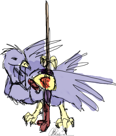 Jousting In Wow - Cartoon (395x454)