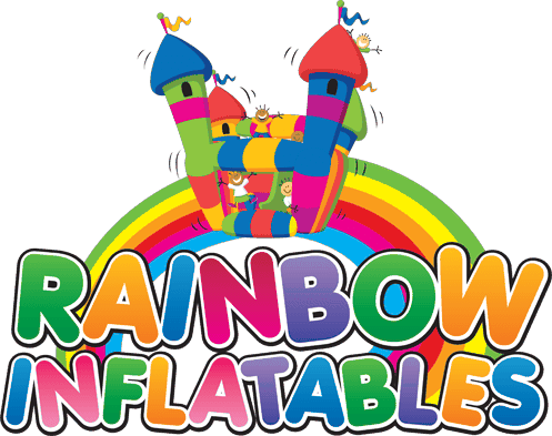 Blow Up Slide Clipart 38761 Free Inflatable Slide Cliparts - Rainbow Bouncy Castle Hire (497x393)