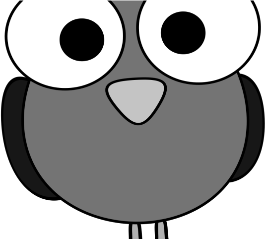 Bird Clipart Face - Big Eyes Cartoon (640x480)