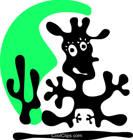 Character In Cowboy Outfit And Cactus Royalty Free - Character In Cowboy Outfit And Cactus Royalty Free (455x480)