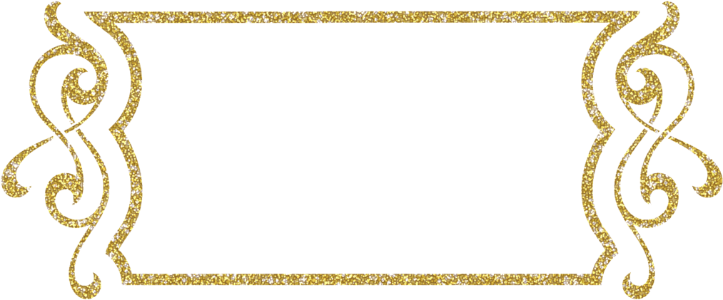 Picture Free Download Glitter Frame Clipart - Gold Sparkle Frame Png (1013x421)