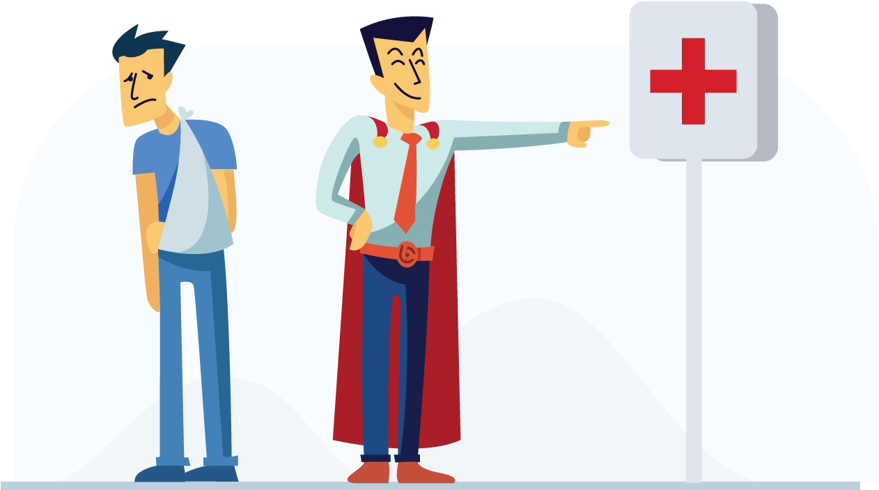 Documenting Your Injuries After A Car Accident - Cartoon (1305x762)