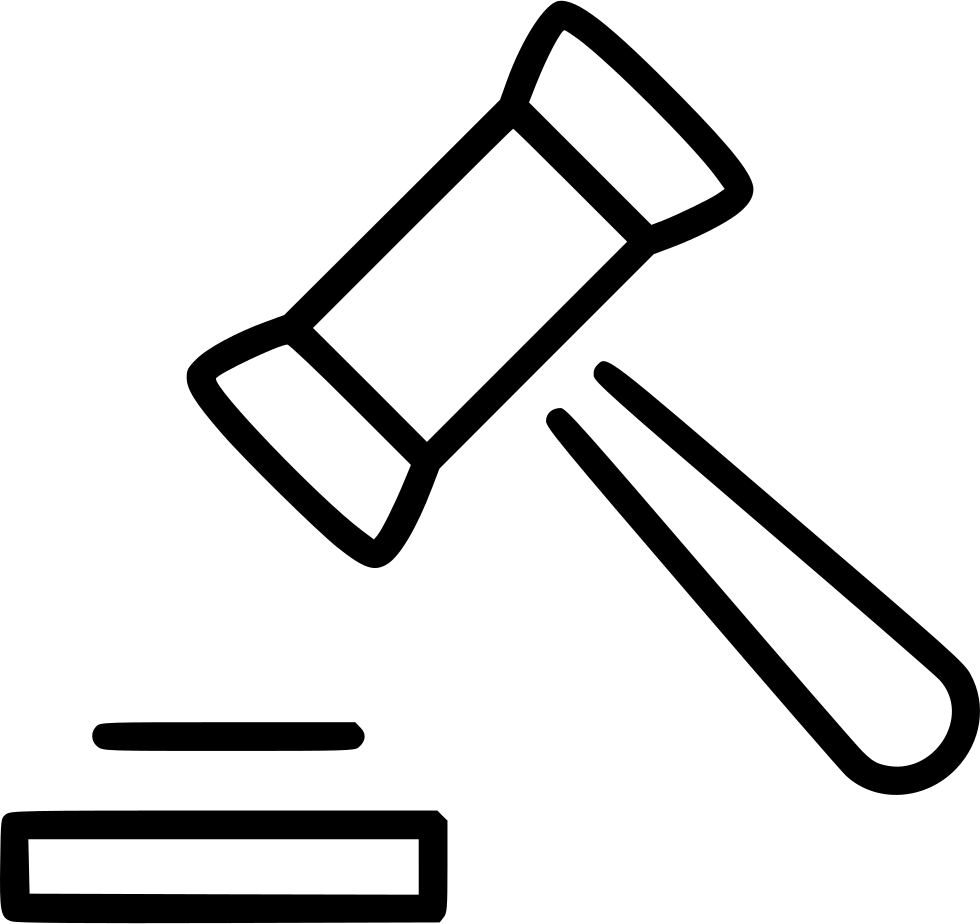 Court Drawing Judge Hammer - Decision Gavel (980x924)
