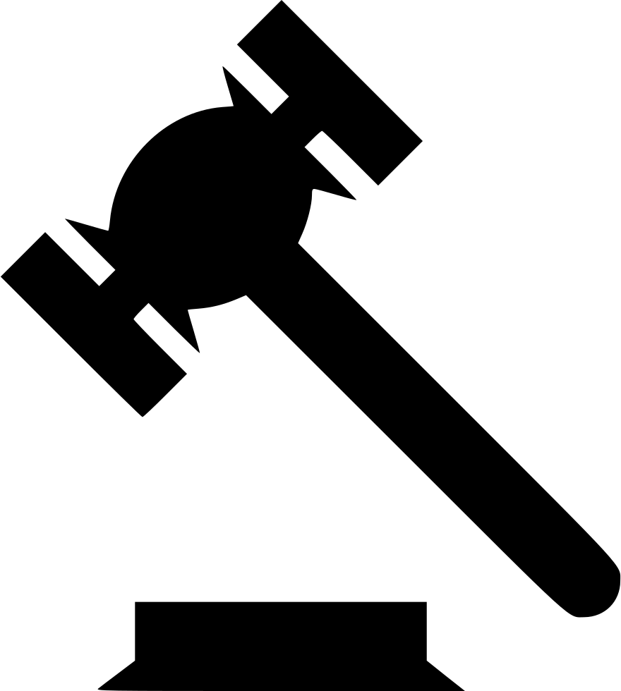 Law Gavel Judge Auction Clip Art - Government Action Icon (880x980)