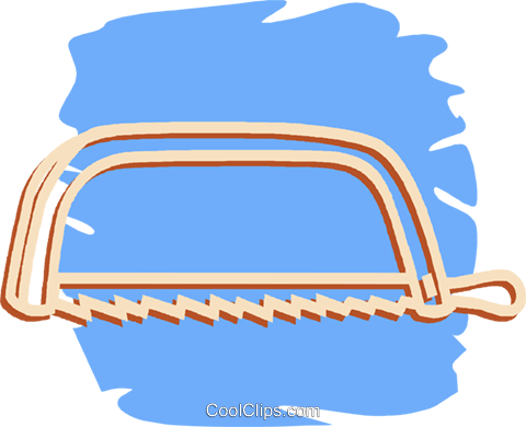 Hack Saw Royalty Free Vector Clip Art Illustration - Hack Saw Royalty Free Vector Clip Art Illustration (480x390)