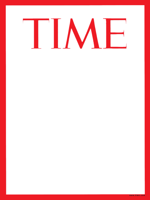 Transparent Magazine Cover - Time Magazine (600x800)