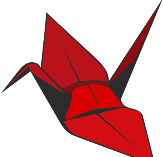 The Three Women Above Are Coordinating A Special Art - Origami Crane No Background (800x530)