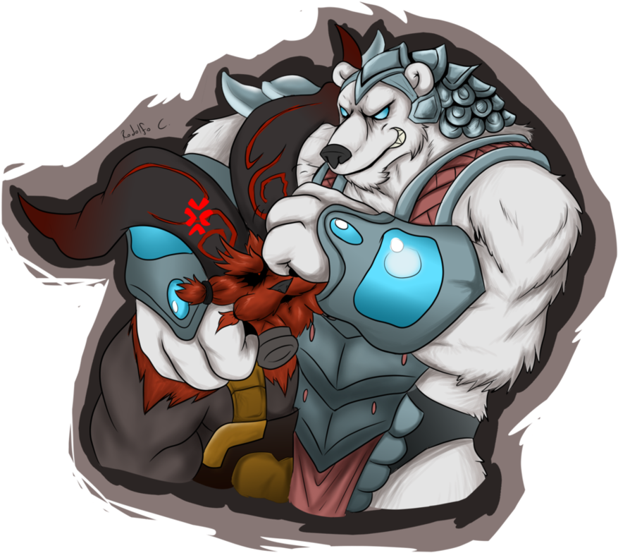Everyone Seek Shelter - Lol Ornn And Volibear (940x850)