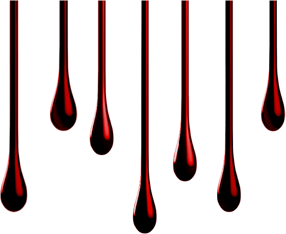 Blood Sangre Drops Gotas Horror Terror Scary Miedo - Drop (600x494)