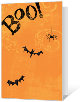 Halloween Cards Print Frightful Greetings At American - Halloween Cards For Kids (450x360)