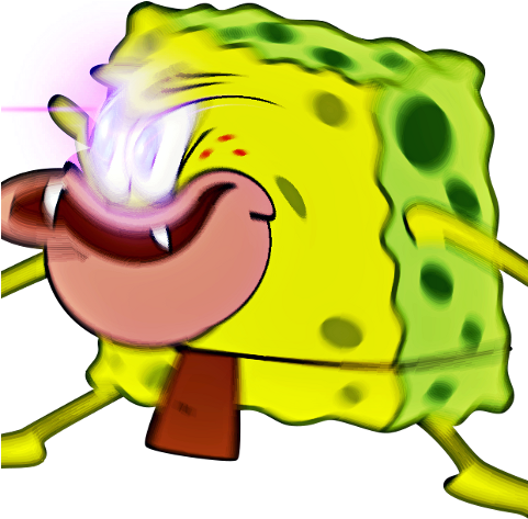 Stone Age Spongebob , Png Download - Stickers Memes (481x473)