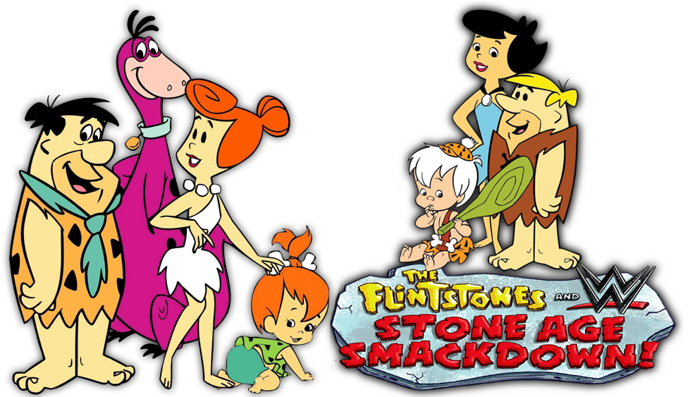 The Flintstones & Wwe - Bam Bam Flintstones Family (1000x562)