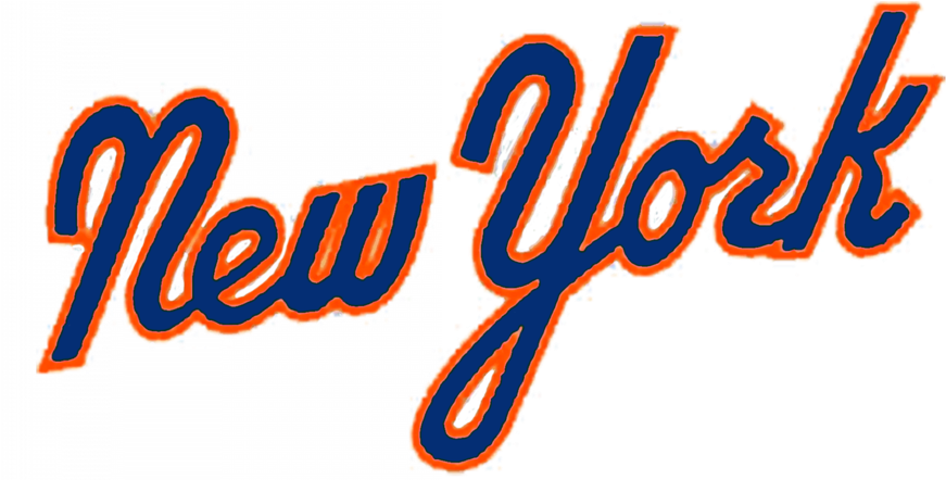 Font Letter Text Transparent Png Image & Clipart Free - Mets New York Script (900x441)
