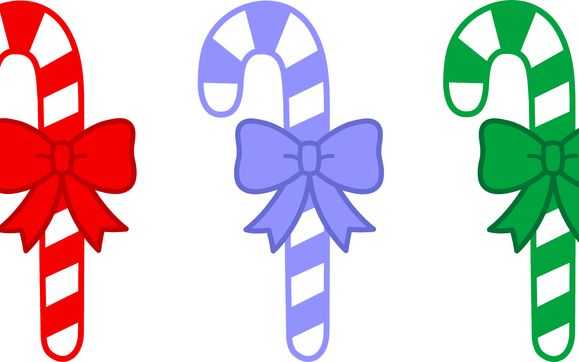 Candy Canes Clipart - Candy Cane Line Art (1920x1200)