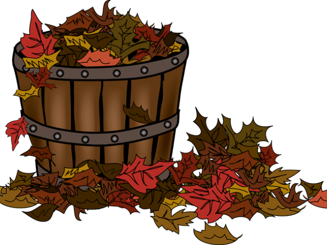 Basket Clipart Leaf - Autumn (640x480)