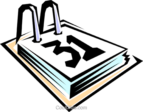 Calendar Royalty Free Vector Clip Art Illustration - Календарь Гиф (480x376)