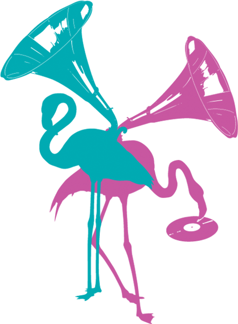 The Early Flamingo Gets The Worm - Illustration (500x667)