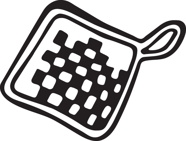545 Pot Holder - Hot Pad Clip Art (648x491)