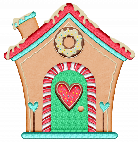 Gingerbread House Graphic By Tina Shaw - Heart (456x456)