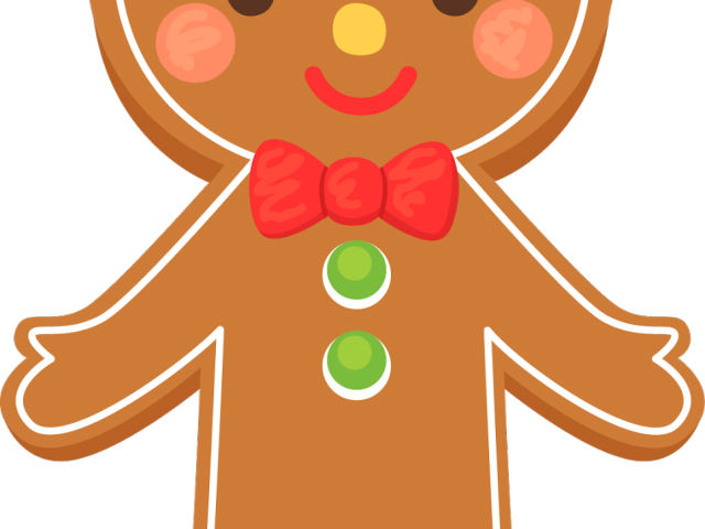 Gingerbread Clipart Clip Art - Cute Gingerbread Man Clipart (640x480)