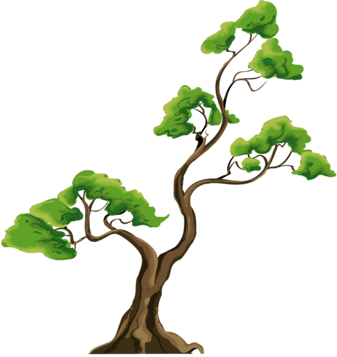 Flower Pots, Flowers, Vector Art, Bonsai, Art Lessons, - Bonsai Vector (473x500)