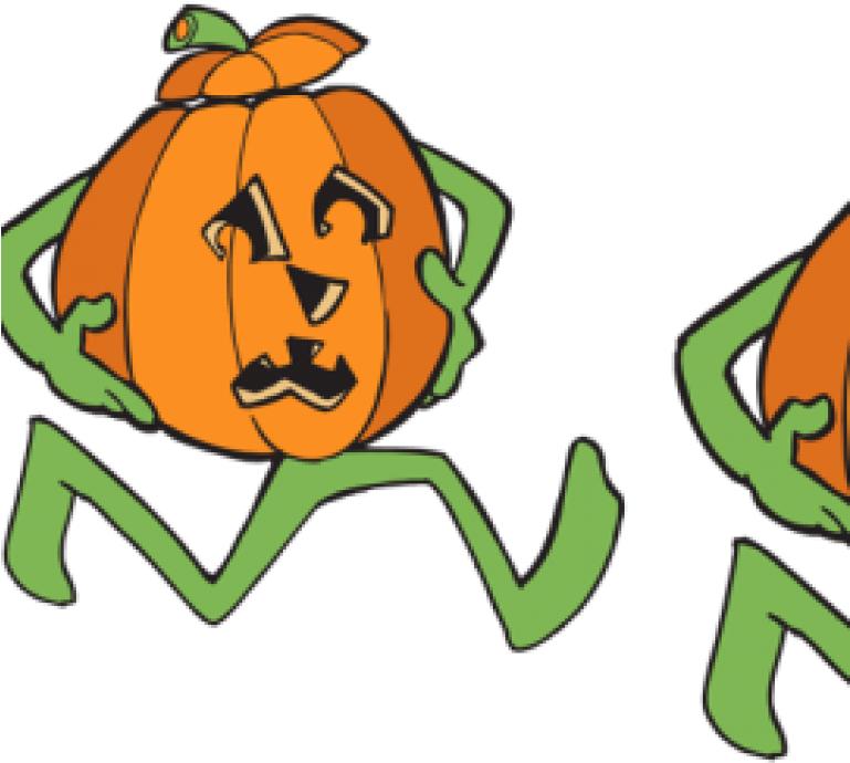 Running Pumpkin Clipart 5 - Running Pumpkin Clipart 5 (768x768)