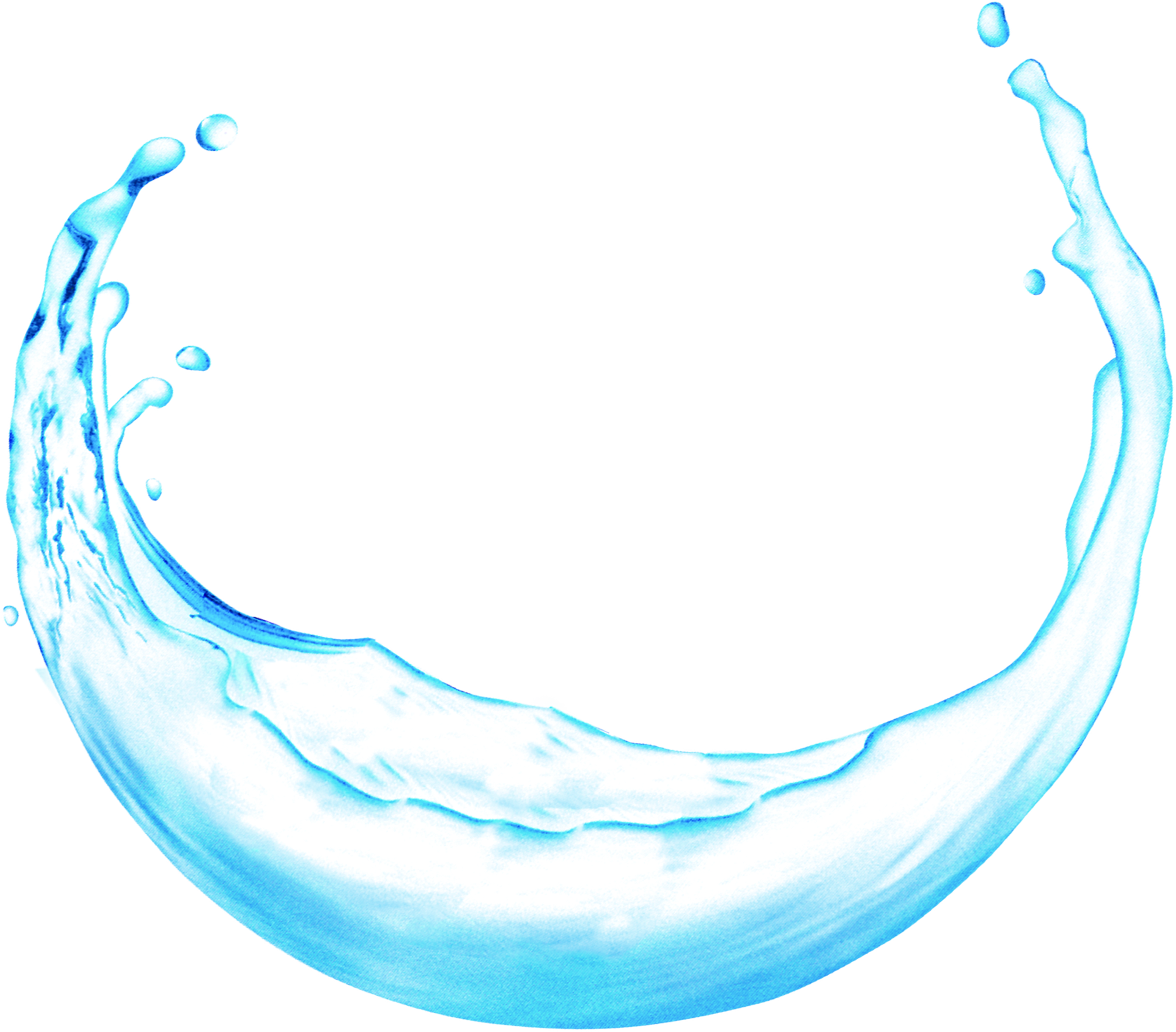 Round Water Droplets Photo - Round Water Splash Png (2692x2363)