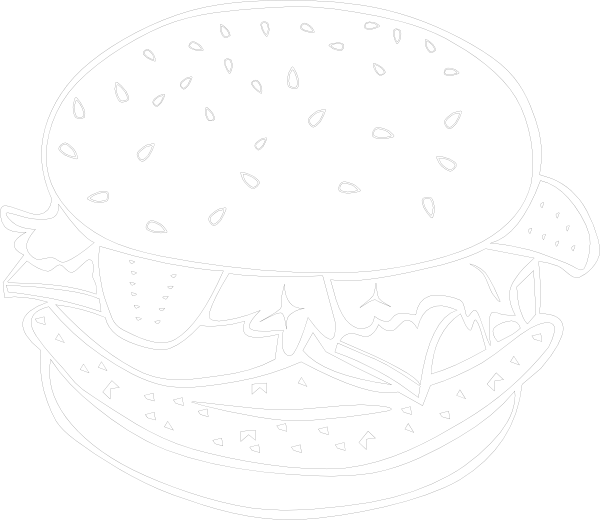 Burger With Crown Clipart - Illustration (600x520)