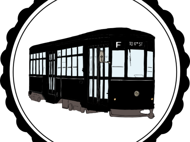 Trolley Clipart Street Car - San Francisco Street Car Png (640x480)