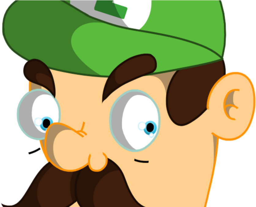 Stare Clipart Transparent - Luigi Death Stare Png (1200x675)