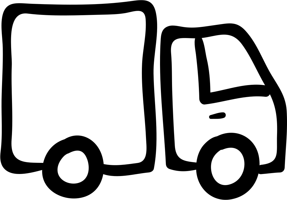 Drawn Trolley Svg - Drawn Truck (981x684)
