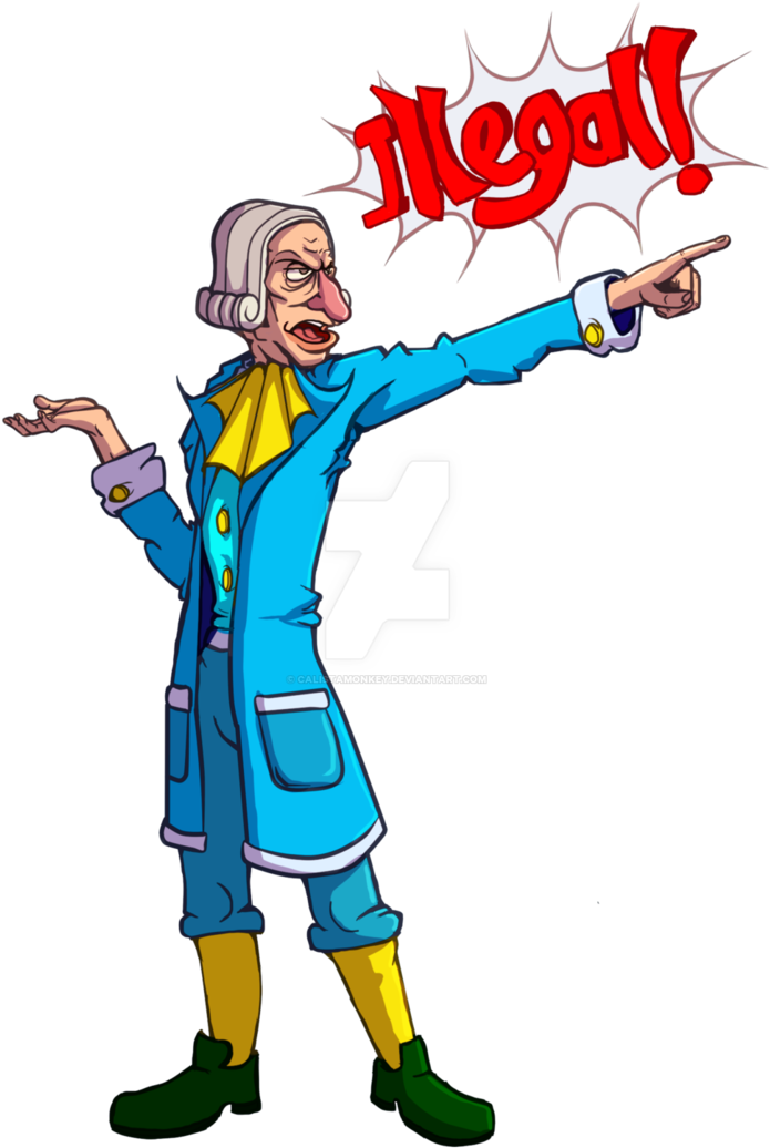 Lawyer Clipart Objection - Illegal You Know (733x1089)