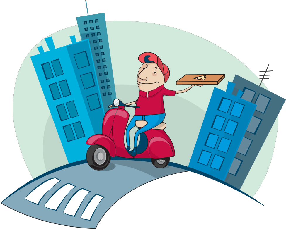 With Paytm Food Delivery, Payment Gateway Paytm Looks - Delivery Animation Png (978x798)