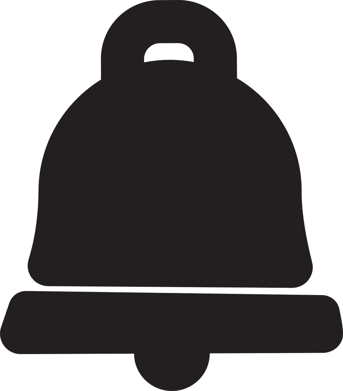 Bell Winter Christmas - Glocke Png (1121x1280)