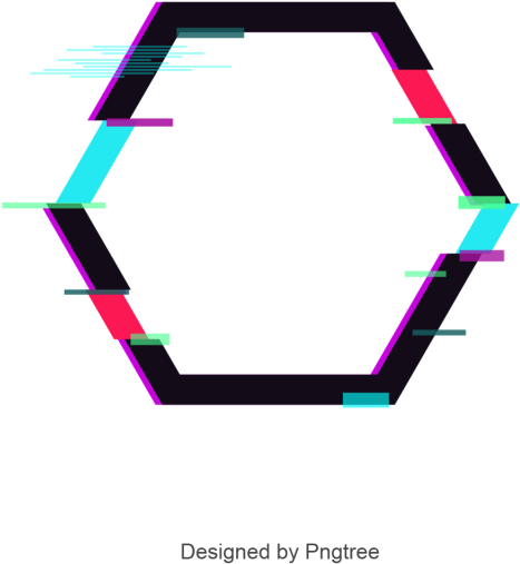 Abstract Colored Polygonal Border, Color Border, Geometry, - Border Geometric Abstract Png (640x640)
