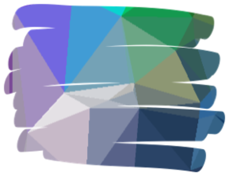 Popular And Trending Polygons Stickers On Picsart Png - Overlay Tumblr Png Aesthetic (750x579)