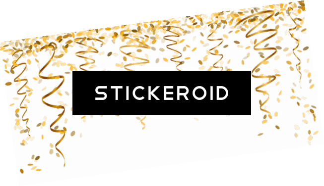 New Year's Eve Decoration - Gold Confetti Png Free (653x376)