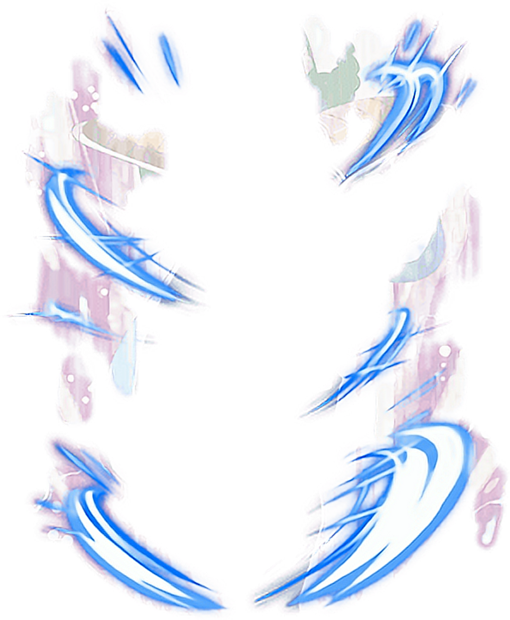 Auraazul Aurassj Auraenergyauradbz Aurapower - Dragon Ball Transparent Super Saiyan Aura (1024x1244)