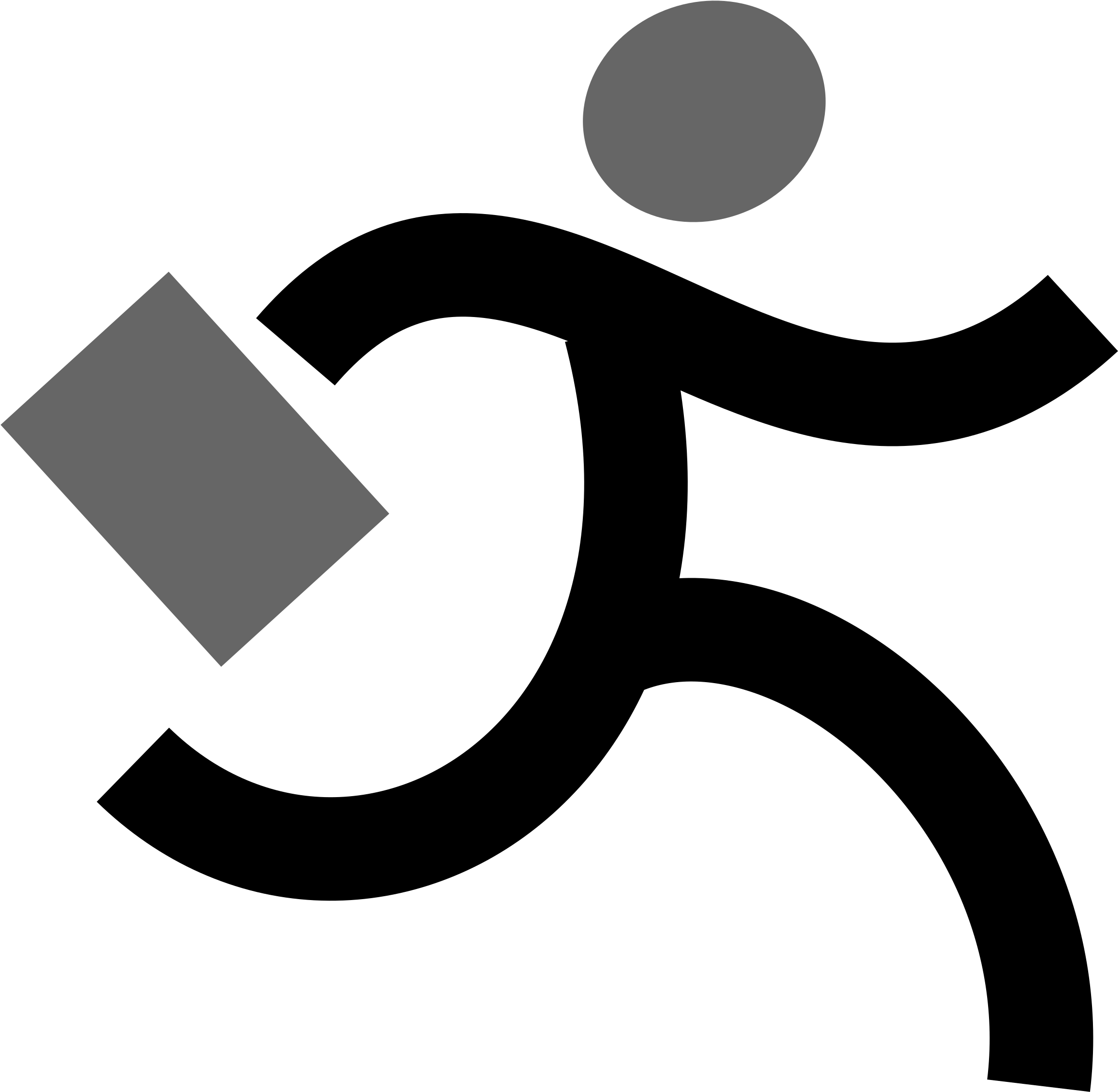 Where's Waldo Transparent - Running Businessman Clipart (2400x2400)