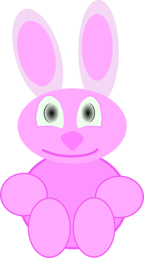 Vector Clip Art - Rabbit (600x1072)