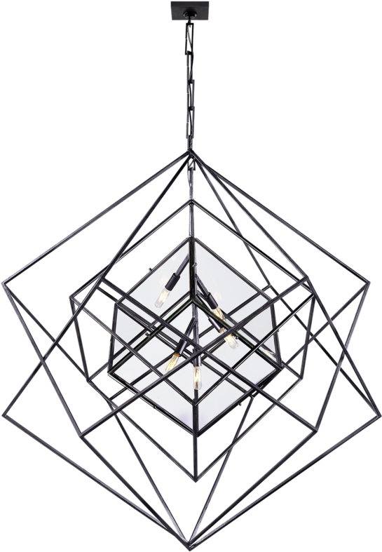 Visual Comfort Cubist Clipart , Png Download - Kelly Wearstler Cubist Large Chandelier (545x787)