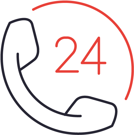 Expert 24 Hour Telephone Answering Call-out Services - Line Art (660x660)