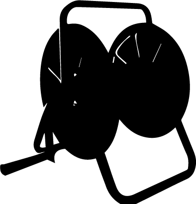 Hose & Reels - 50m Metal Hose Reel (394x410)