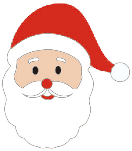 Santa Pin Badge - Santa Claus (472x548)