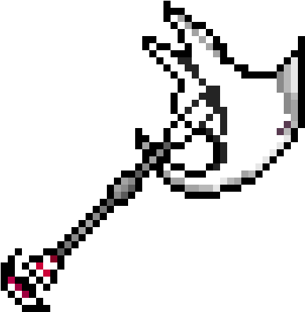The Sword Of Darkness - Minecraft Awesome Face Pixel Art (490x460)