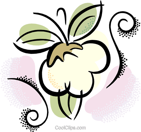 Cotton Royalty Free Vector Clip Art Illustration - Cotton (480x449)