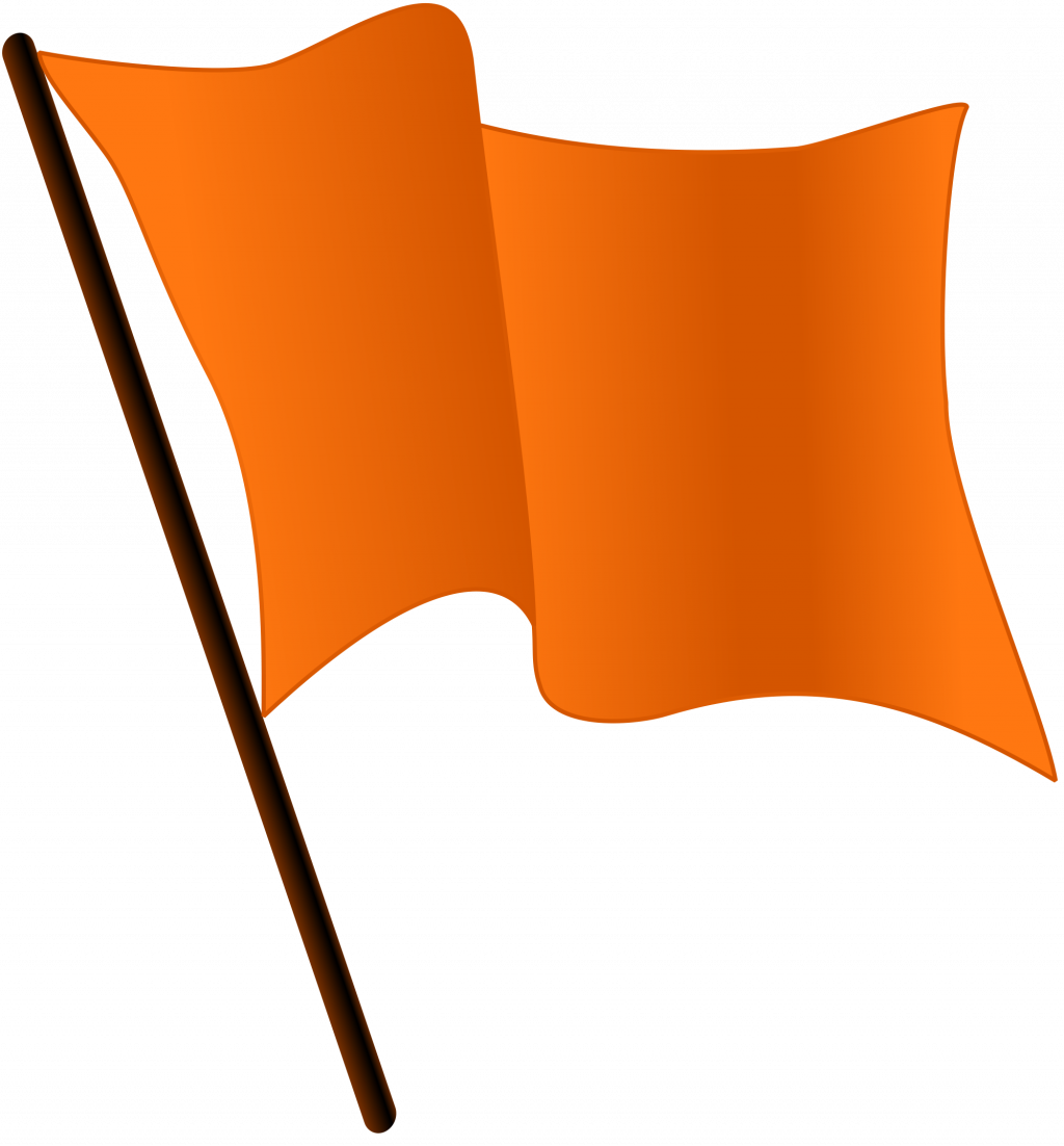 Best Free Colour Flag Clipart Library - Orange Flag Png (1024x1102)
