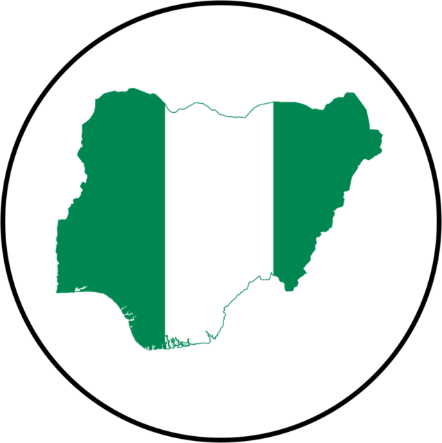 Nigeria Nigerian Map Flag National Country Badge 25mm - Catholic Youth Organization Of Nigeria (639x640)
