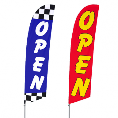 Open Feather Flags With Hardware Vispronet - Flag (385x385)